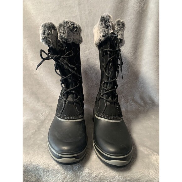 Khombu Winter Boots Womens 9 M Black Ellie Suede Faux Fur -20 Degrees Rated Cozy - Picture 11 of 16